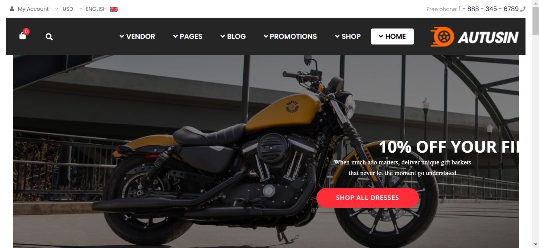 Automotive Parts & Accessories eCommerce Hero 3