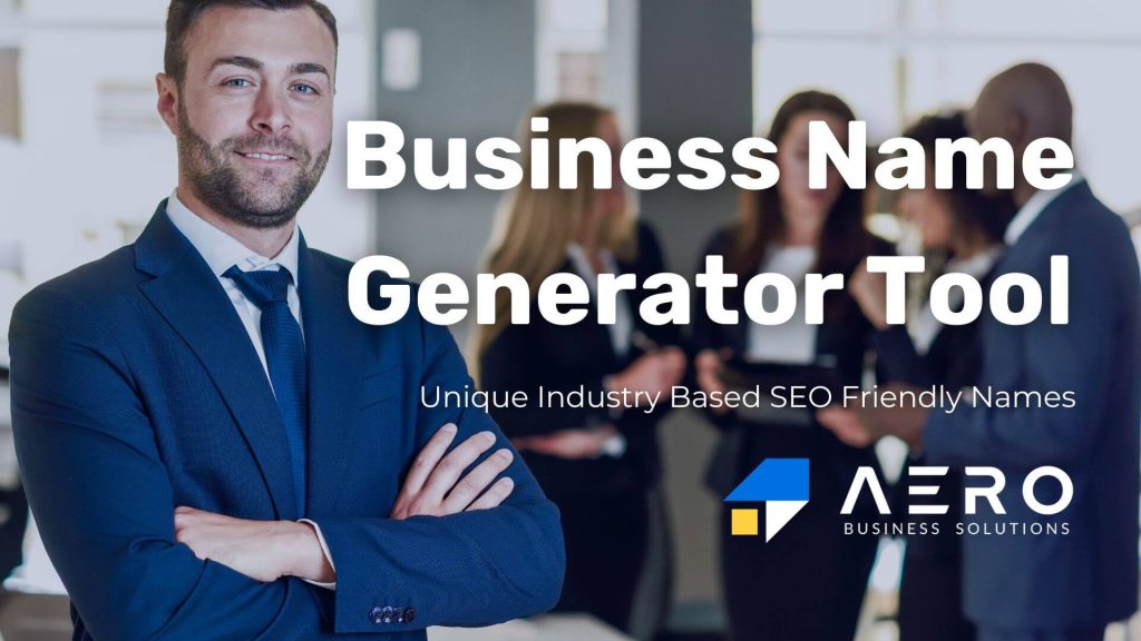 Free and online business name generator tool by ABS. Unique industry based and SEO friendly business name generator tool.