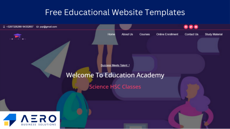 Free Educational Website Template