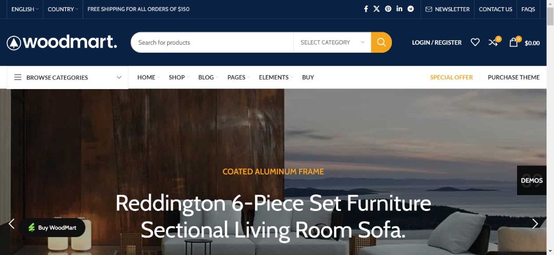 Furniture eCommerce Hero_ Woodmart