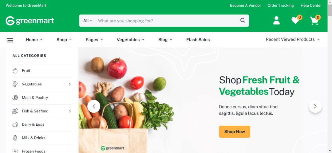 Organic Foods eCommerce Hero 3