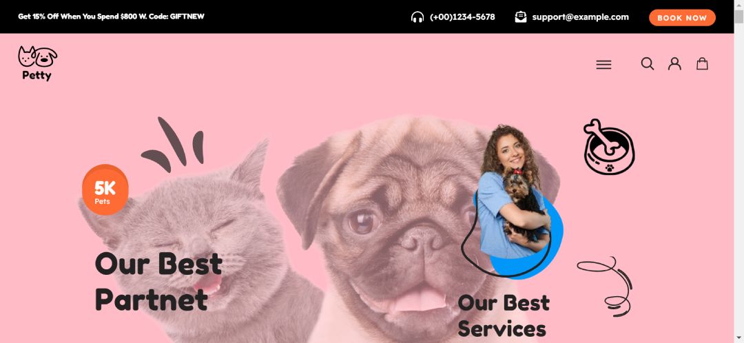 Pet Supplies eCommerce Hero 3