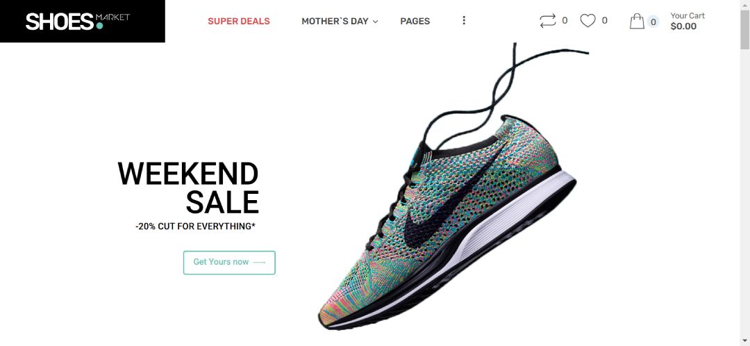 Shoes & Footwear eCommerce Hero 1